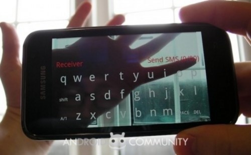 SMS application opaque
