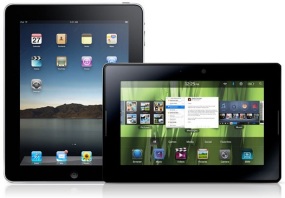 ipad-playbook ipad playbook Apple iPad 2 BlackBerry Playbook launched simultaneously?