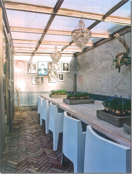 Sala de jantar no jardim via Stilvoll Wohnen