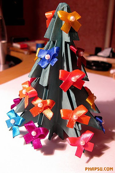  Cách gấp 1 cây thông noel