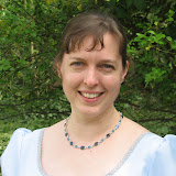 Shannon's Regency dress, smile-without-looking-into-the-sun detail
