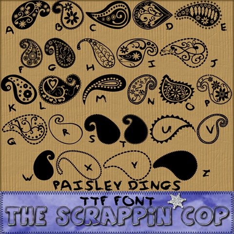 CU Paisley Dingbat Font