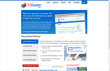 w3counter on tricksboard