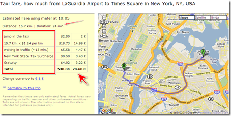 prezzo corsa taxi new york