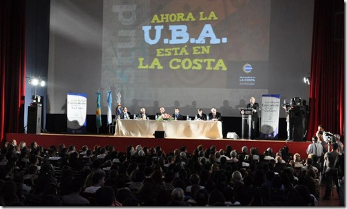 Comienzo del Ciclo Lectivo 2011 de la UBA en La Costa - Cine El Atlántico -