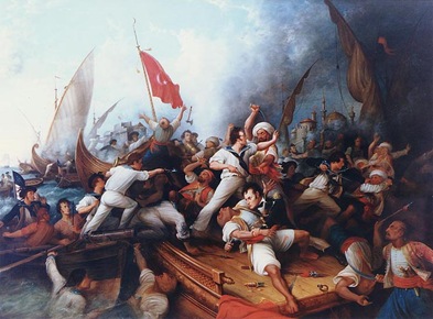 Decatur Boarding a Tripolitan Gunboat-Sheva Apelbuam