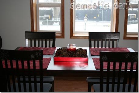 Christmas table setting dining Christmas table setting dining