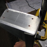The bottom edge of the angle at the aft end of the WD-725 needed to be filed so that it would sit flush against the F-631A