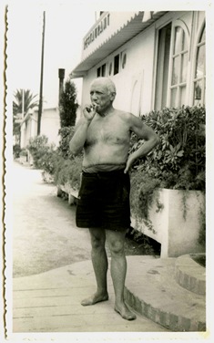 Pablo Picasso em Golf-Juan, Agosto de 1951_