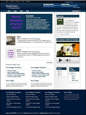 hybrid news blogger template hybrid news blogger template