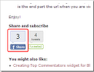 Add Facebook share button with counter