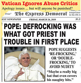 Pope: Defrocking was what got priest in trouble in the first place
