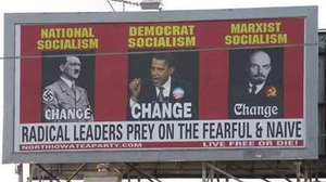 Dumbass teabagger billboard