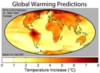 Global warming map