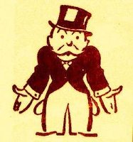 Monopoly guy with empty pockets