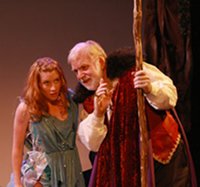 Actors performing 'The Tempest'