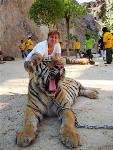 Mi madre con el tigre