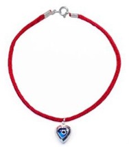 Kabbala Red String Bracelet with Evil Eye Protector