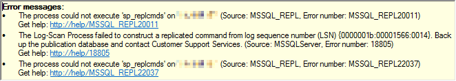 Log Reader Agent Error