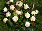 White rose bouquet.