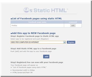 static HTML