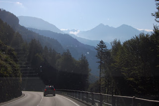 driving towards Interlaken