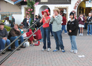 People were coming up to have their picture taken