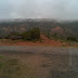 The clouds on the canyon rim