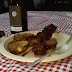 Sesame Garlic Shish Kabobs & wine in Yellowstone