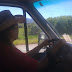 Driving the RV in Wyoming