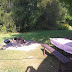 Picnic table & firepit at Site #8