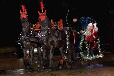 Santa Claus arrival