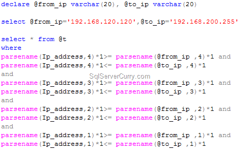 SQL Server IP Address