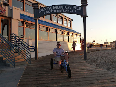 santa monica pier, katt a képre