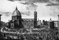 Процессия вокруг собора Санта-Мария-дель-­Фьоре во Флоренции в XVIII веке 