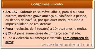 Artigo 157 codigo penal