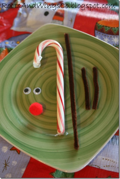 rudolf reindeer candy cane d