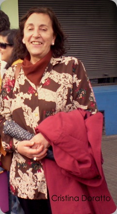Cristina Doratto, ex candidata a concejal por el ACyS La Plata, presente en el festival.
