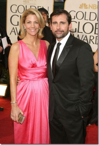 nancy walls and steve carell 66th Annual Golden Globes 2009 nancy walls and steve carell 66th Annual Golden Globes 2009