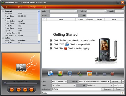 3herosoft DVD to Mobile Phone Suite