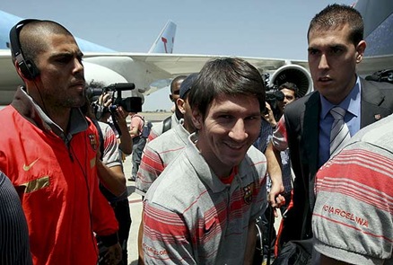 Messi llego a Roma