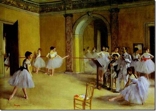 Edgar Degas - Ballet Rehearsal on the
Set Edgar Degas - Ballet Rehearsal on the Set