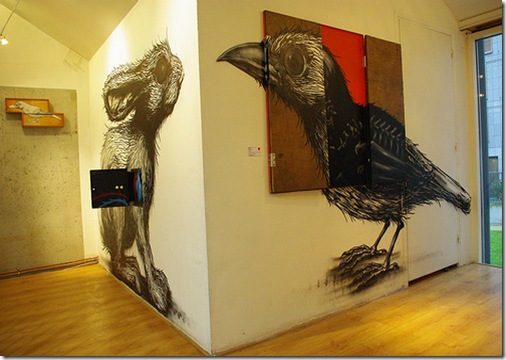 ROA-solo show Paris-Galerie Itinerrance7 ROA-solo show Paris-Galerie Itinerrance7