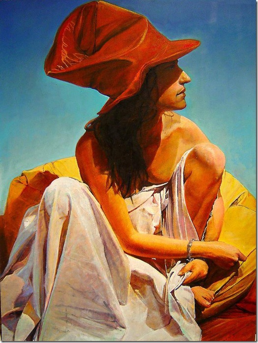 La mujer del sombrero rojo