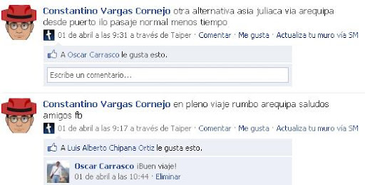 Taiper actualiza tu estado via SMS - facebook Taiper Twitter Facebook