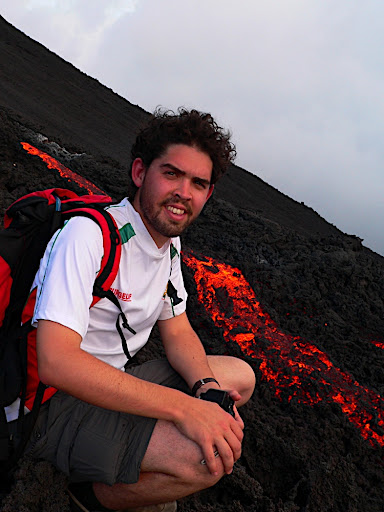 Dont be disarmed by the smile: Volcan Pacaya melts through boots in double quick time
