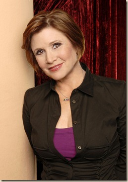 ON THE LOT: Actress, author and screenwriter Carrie Fisher ("Star Wars," "Postcards from the Edge") serves as a judge on the new moviemaking competition series ON THE LOT premiering Tuesday, May 22 (9:00-10:00 PM ET/PT) on FOX. ©2007 Fox Broadcasting Co. Cr: Mike Yarish/FOX