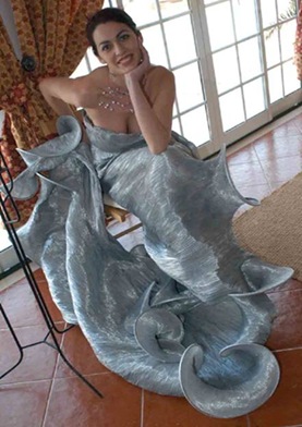 Vestidos de noiva de Cristina Lopes vestido de casamento noivas prateado - Estilistas criadores de moda portuguses - casar em Portugal 2010 2011 Vestidos de noiva de Cristina Lopes vestido de casamento noivas prateado - Estilistas criadores de moda portuguses - casar em Portugal 2010 2011