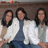 Amalia with her two daughters Amy on the left and Diana on the right.