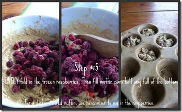 Raspberry muffin step 5